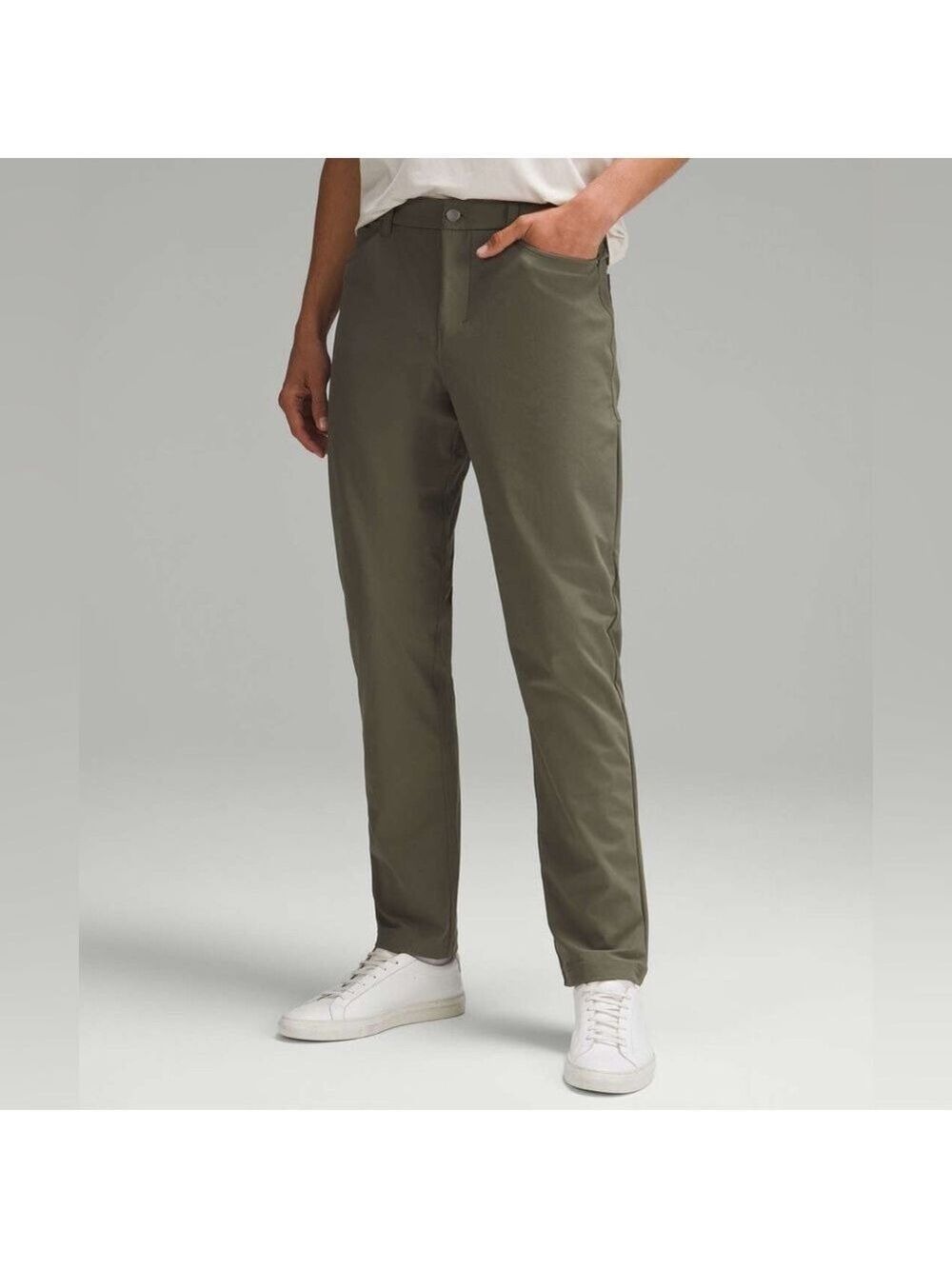 Lululemon ABC Classic Fit 5 Pocket Pant Warpstreme Army Green Size 31x31